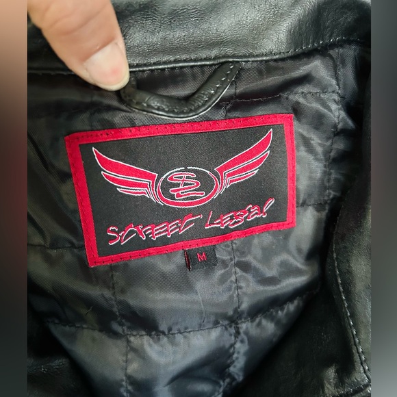 Genuine Leather Men’s Biker Jacket - Picture 6 of 8